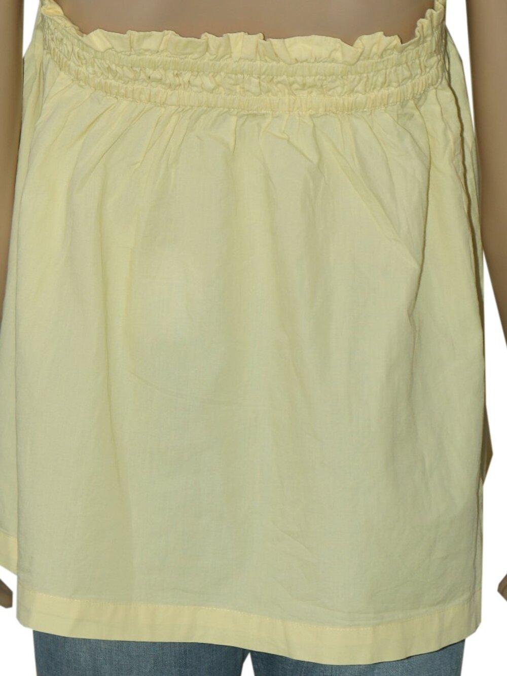 Free People Corfu Tube Top Chardonnay Strapless Ruffle Trim NWT S - Picture 8 of 9